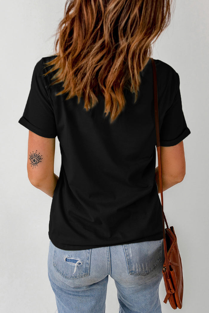 Nashville Tennessee Music City Graphic Round Neck Tee