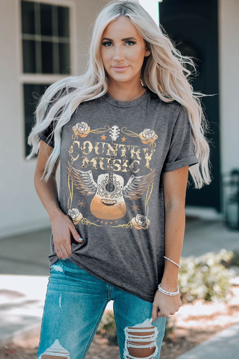 Play Country Music Graphic T-Shirt
