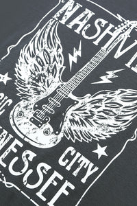 Nashville Music City Tennessee Graphic T-Shirt