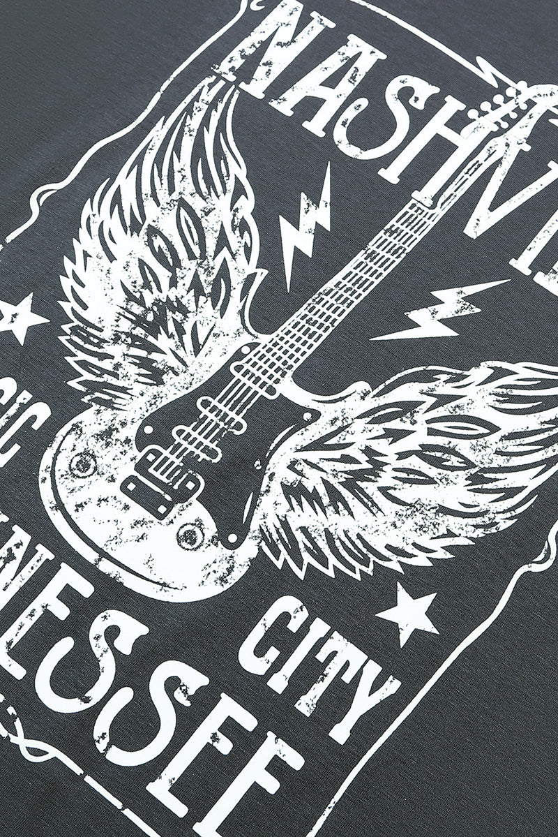 Nashville Music City Tennessee Graphic T-Shirt