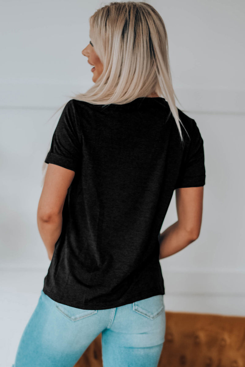 Nashville Tennessee Music City Graphic Round Neck Tee