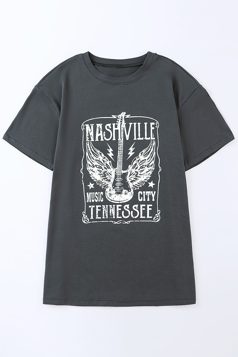 Nashville Music City Tennessee Graphic T-Shirt